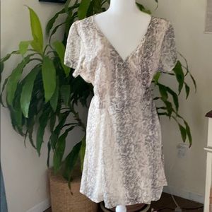 Abercrombie Snakeskin Wrap Dress